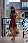 Penelope on the railing; Model: Kristin Renee; by Jonathan Mangold; ⊕ Zionsville, Indiana; Profile: dreamspinner; Upload: 2012 Jan 31;